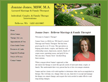 Tablet Screenshot of joannestherapy.com